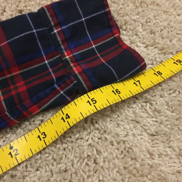 Ralph Lauren Crested Plaid 100% Cotton Flannel Button Down Shirt - Picture 15 of 15